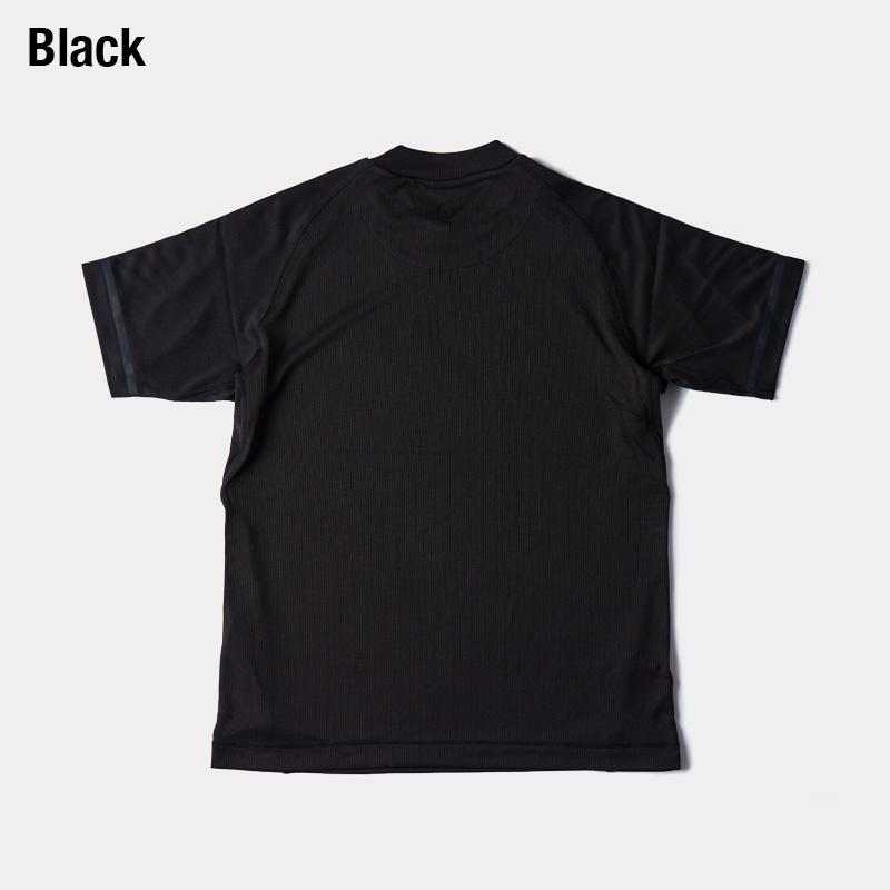 UNITEMENT ユナイトメント モックネック半袖シャツ ブラック系 XL unitement ゴルフウェア メンズ ゴルフ ウェア シャツ 半袖 モック