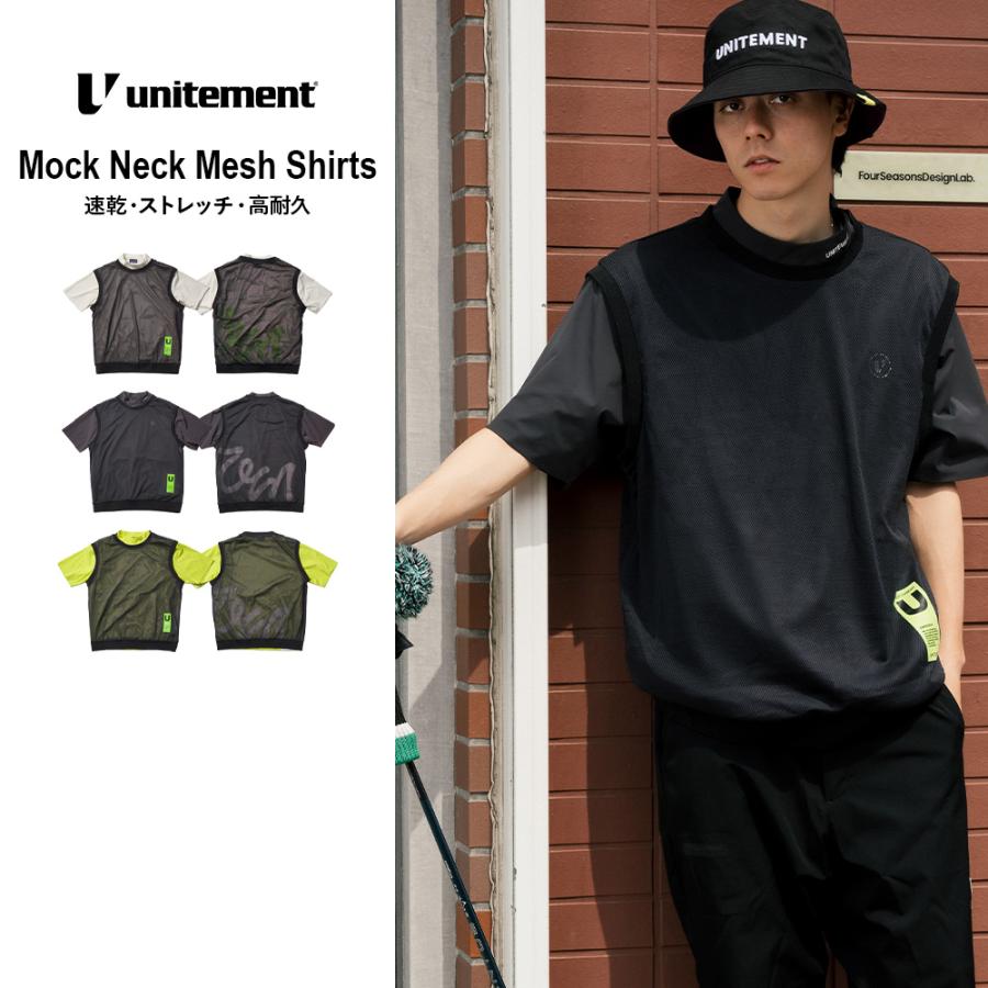 unitement ゴルフウェア メンズ 半袖 ゴルフ シャツ 夏 コーディネート