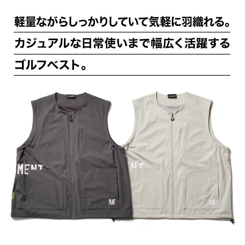 unitement ゴルフウェア メンズ ベスト ゴルフ シャツ 夏