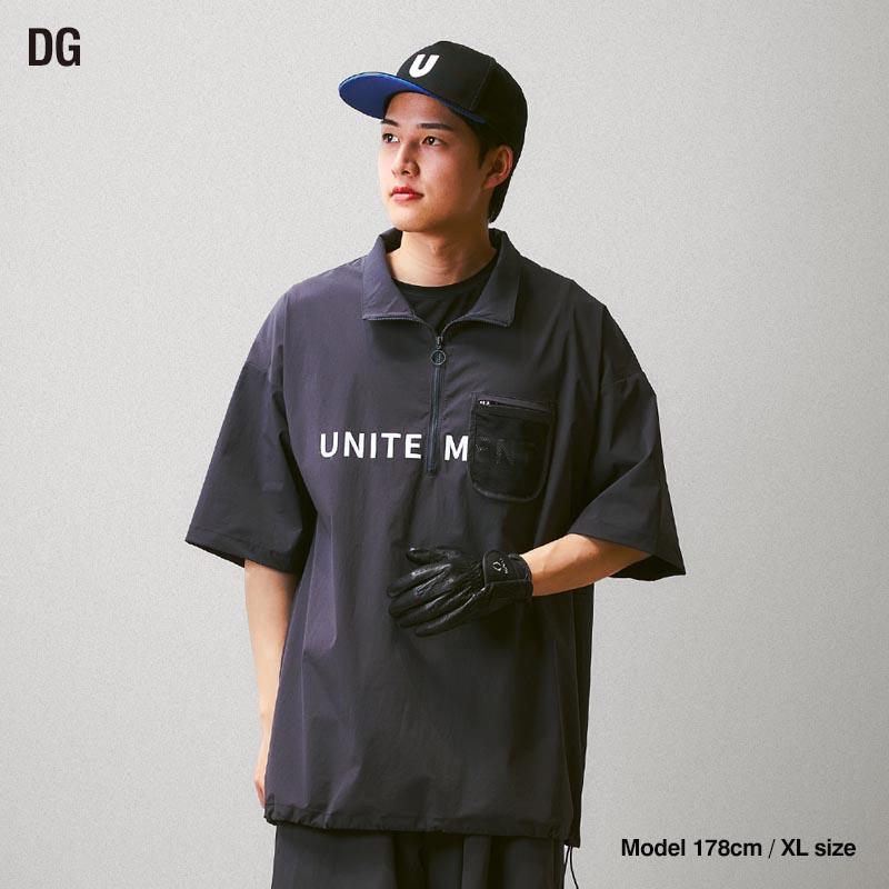 ユナイトメント unitement オーバーサイズ ゴルフウェア XL 黒 unitement ゴルフウェア メンズ 上下セット ジャケット パンツ