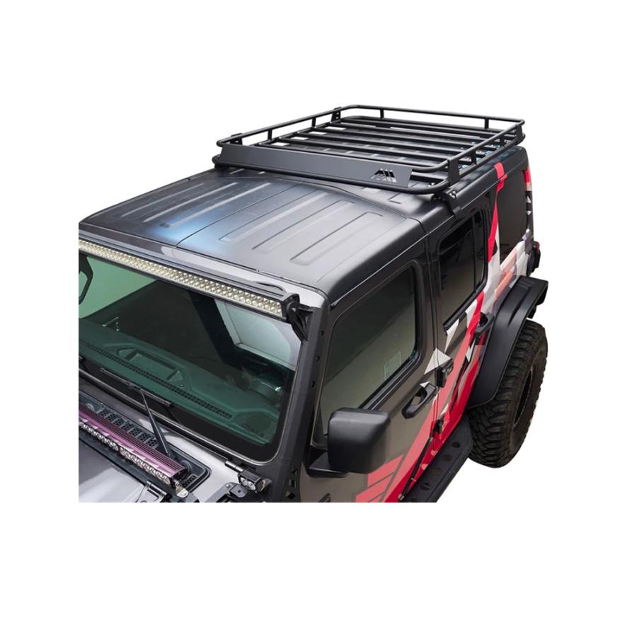 ラングラーJL用ルーフラック　アルミ製　ショートタイプ　【送料込み】たのメル便 Jeep ラングラー JL/JLU用 ルーフラック ショートタイプ PARAMOUNT