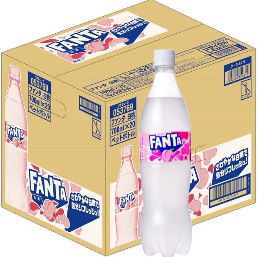 ファンタ 【販路限定品】コカ・コーラ 白桃 700ml×20本 : 買い物代行