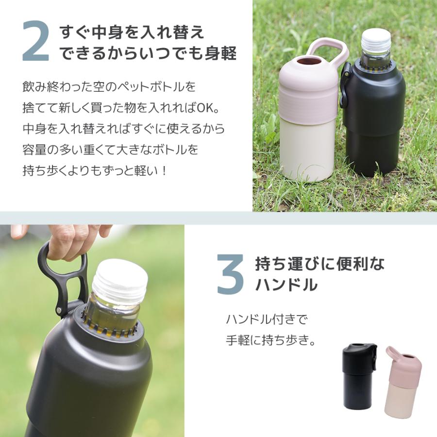 並行輸入品』ペットボトルカバー 保冷 保温 真空断熱 持ち運び便利
