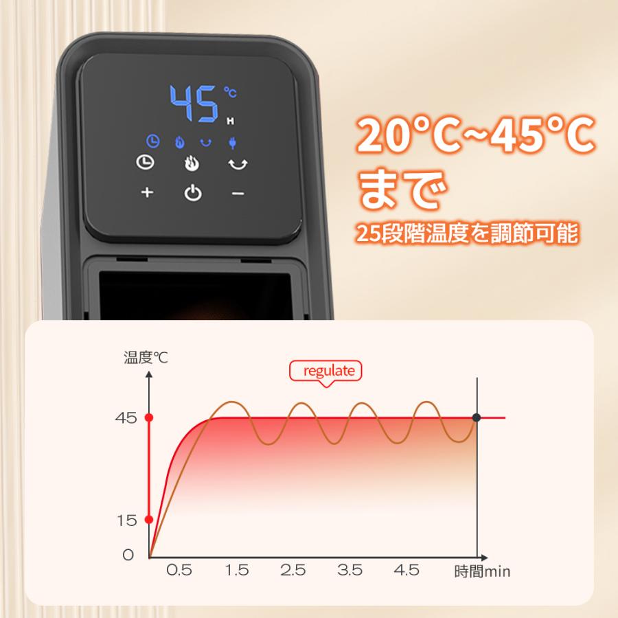 セラミックファンヒーター 2秒速暖 ファンヒーター 1200W 広いエリア