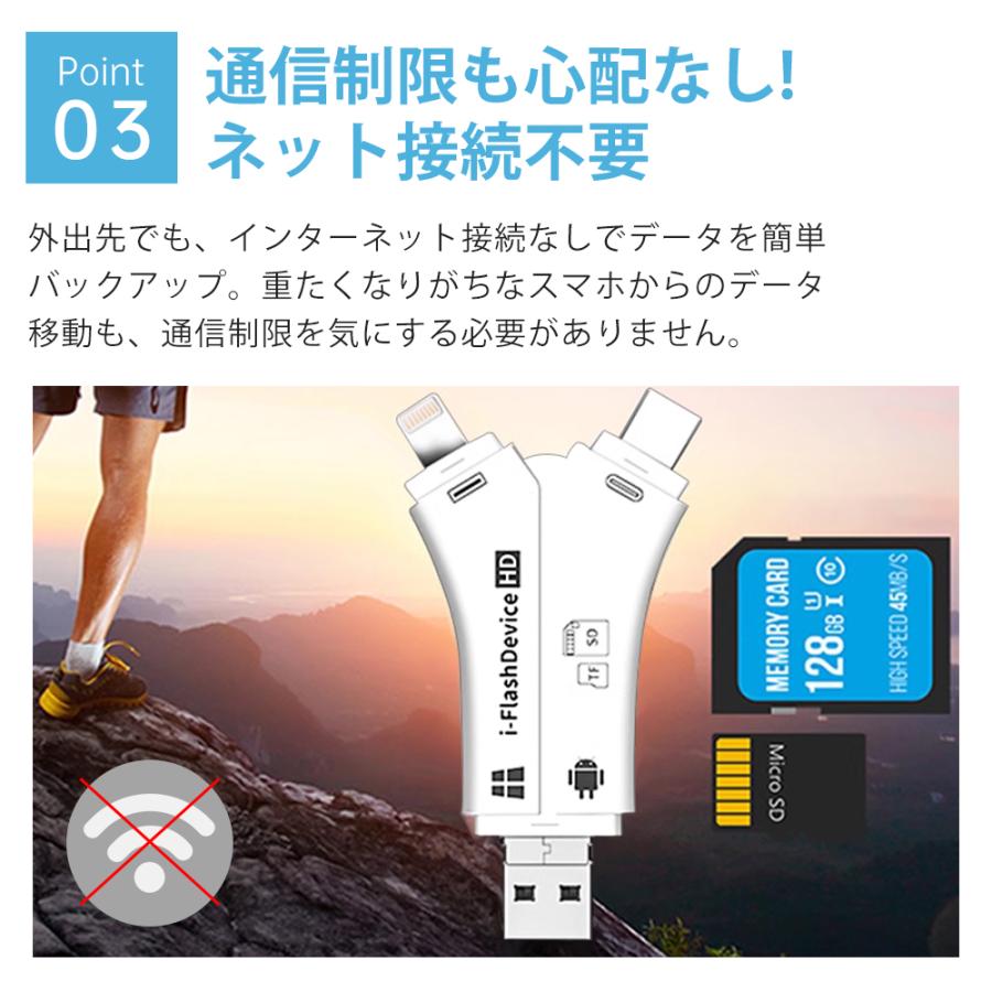 SDカードリーダー アプリ不要 バックアップ マルチカードリーダー USB メモリ 写真 保存 転送 データ 移行 スマホ 高速 ノートパソコン カメラリーダー 爆買 |  | 07