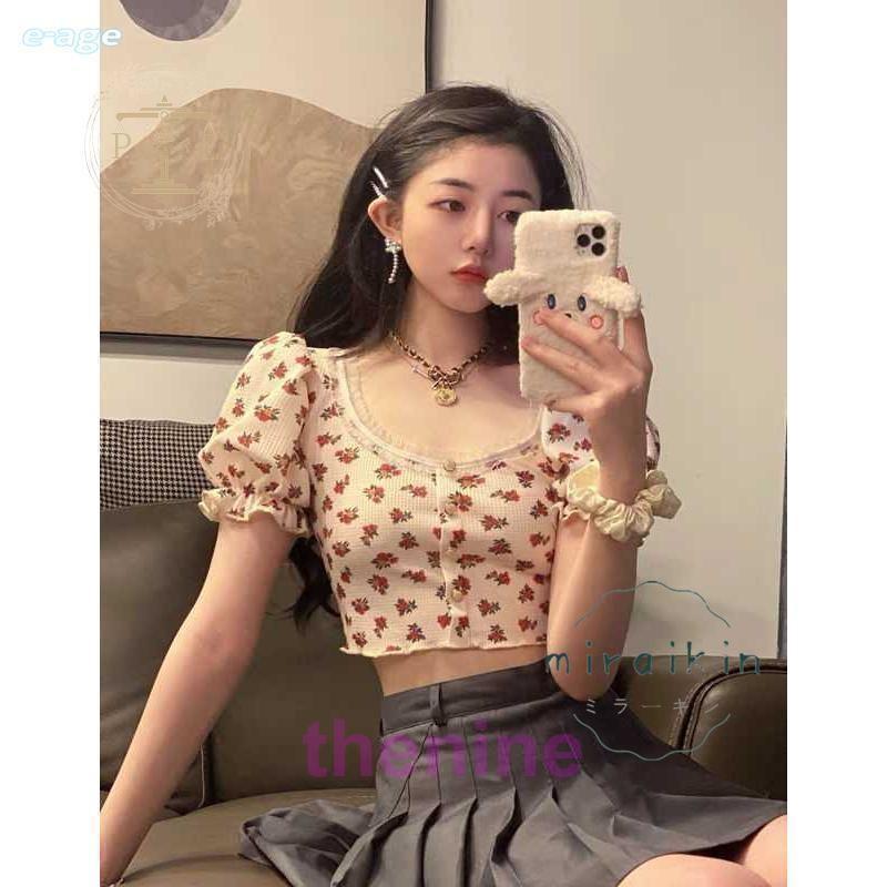 tシャツ トップス レディース 春 夏 春夏 半袖 花柄 カットソー 小花柄 