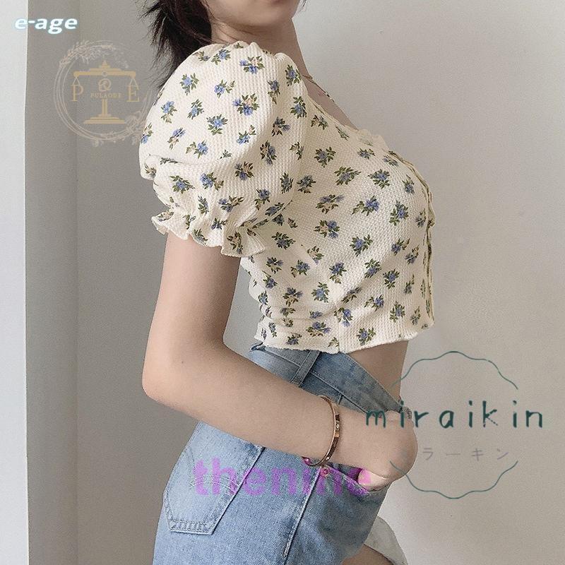 tシャツ トップス レディース 春 夏 春夏 半袖 花柄 カットソー 小花柄