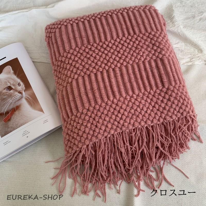 ブランケット ひざ掛け 毛布 ニット ソファーカバー ベッドカバー
