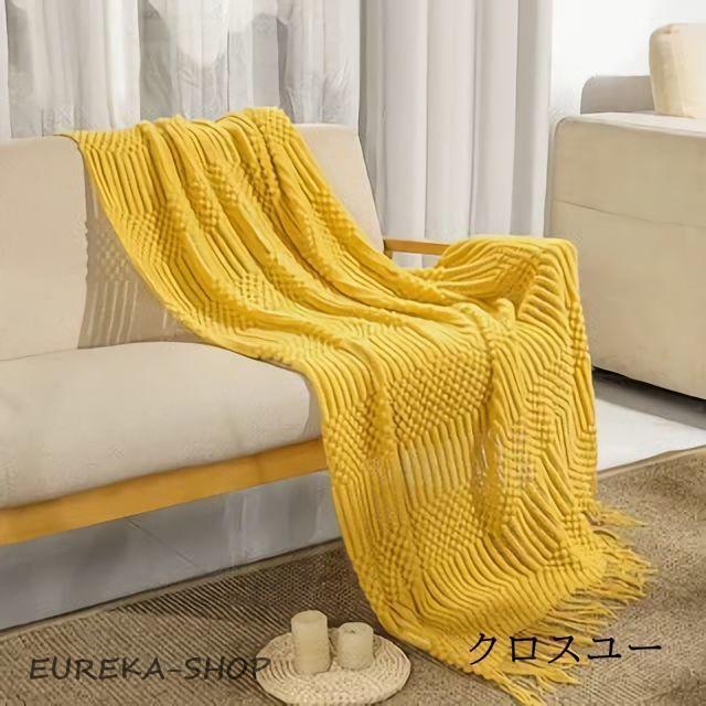 ブランケット ひざ掛け 毛布 ニット ソファーカバー ベッドカバー