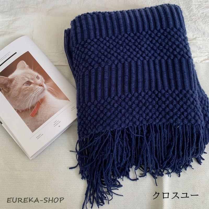 ブランケット ひざ掛け 毛布 ニット ソファーカバー ベッドカバー