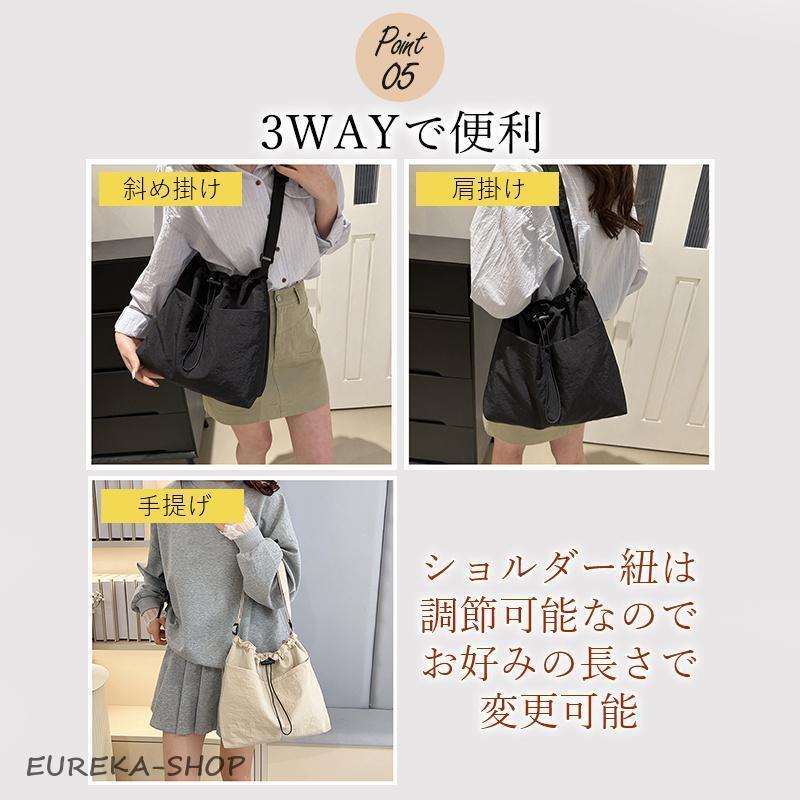 ショルダーバッグ レディース 斜めかけ 巾着 巾着バッグ 肩掛けバッグ
