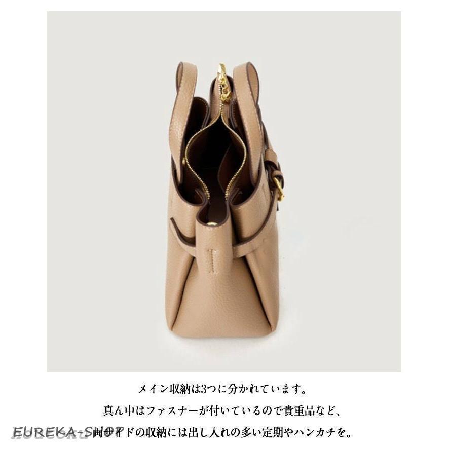 ハンドバッグ 本革 レディース バッグ ベルトデザイン セレモニー