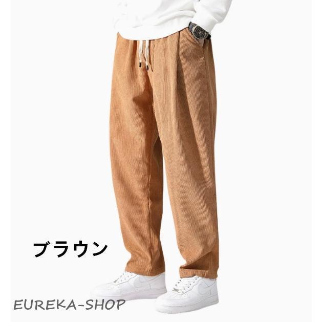 ワイドパンツ メンズ コーデュロイパンツ ワイドルック バギーパンツ