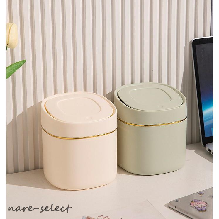 な*き様 【未使用】るるる学園 ミニゴミ箱 卓上ダストボックス 当時品 レトロ 卓上ゴミ箱 ダストボックス ミニ ワンタッチ 片手でオープン 蓋付き