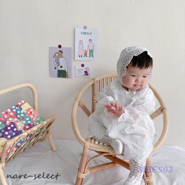 セレモニードレス ロンパース 新生児 ベビー服 ワンピース ベビー用品