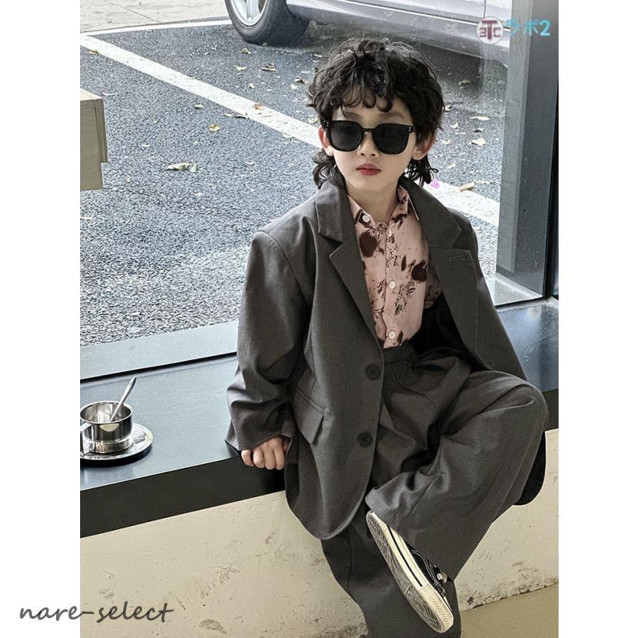 子ども用ジャケットとパンツセット スーツセット 子供用 ジャケット パンツ 2点セット キッズダンス