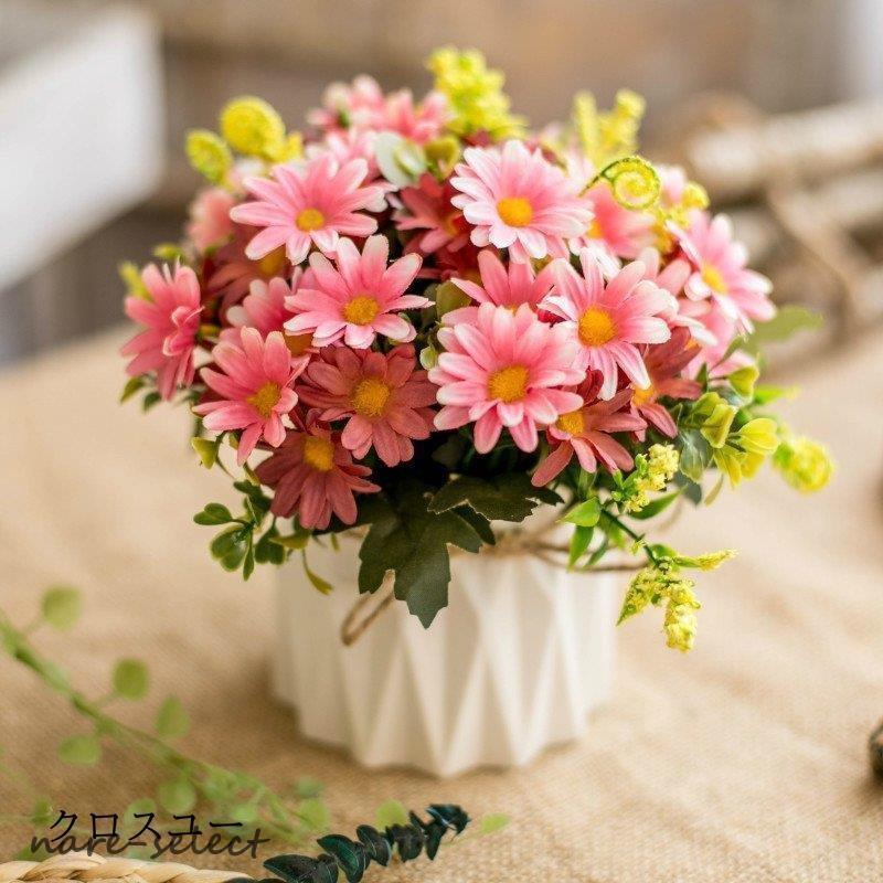 造花 インテリア 花瓶付き フラワーアレンジメント ブーケ パーツ
