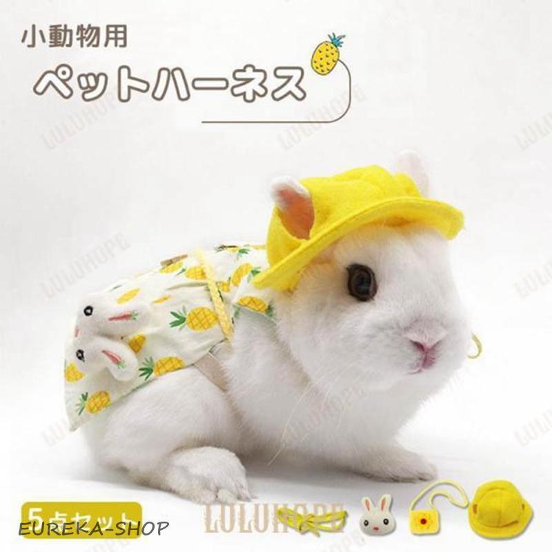 ウサギ服 ハーネス リードセット 可愛い 小動物 ウサギ ホーラン