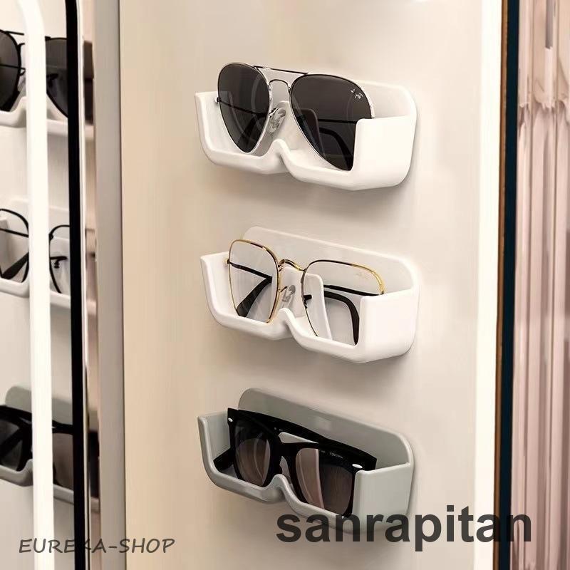 眼鏡スタンド 2個セット 貼り付けタイプ 壁掛け メガネ置き ホルダー