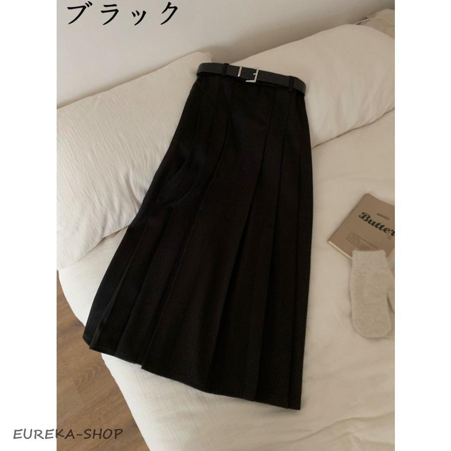 フレアスカート レディース 春 夏 上品 ロングスカート 黒 スカート