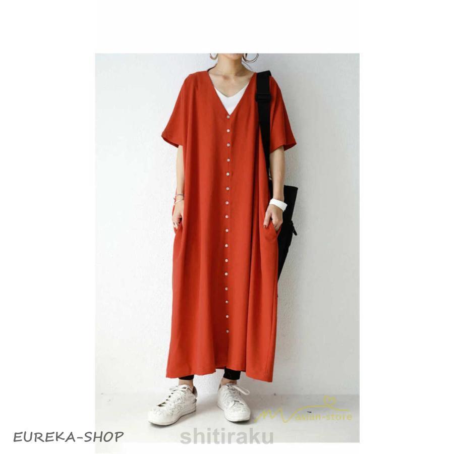 五分袖✨カフタンドレス　ワンピース　くすみカラー　ピンクブラウン　体型カバー DRESS+ ドレス パーティードレス ワンピース 体型カバー 結婚式