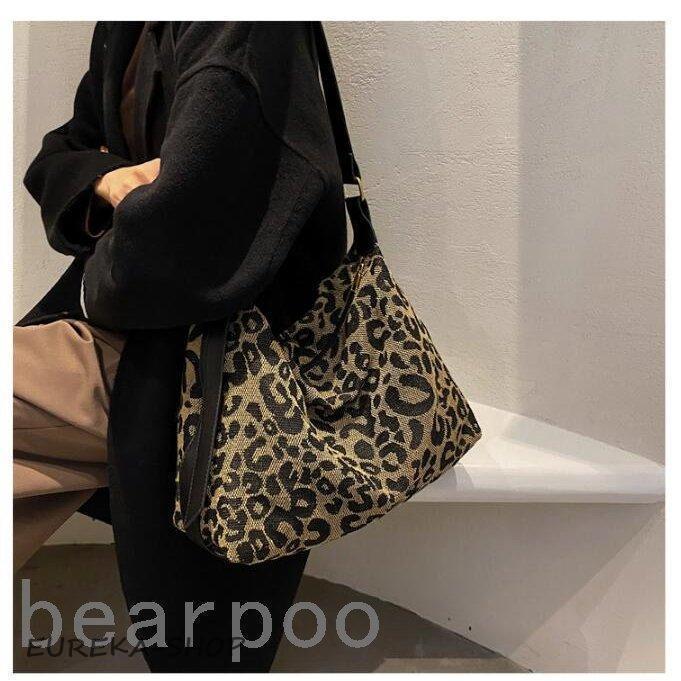 ヒョウ柄 ハンドバッグ レディース ショルダーバッグ 斜め掛け