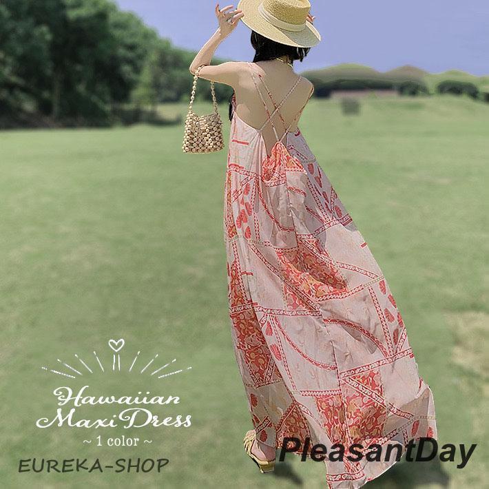 キャミソール ワンピース リゾート ロング キャミ ワンピ ノースリーブ