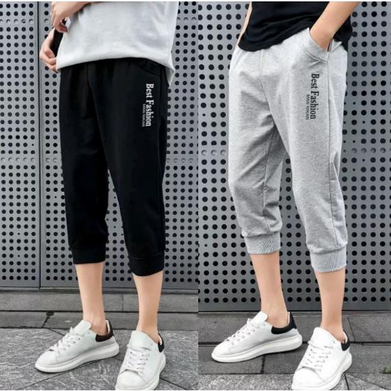 クロップドパンツ メンズ サルエルパンツ 七分丈 スウェットパンツ