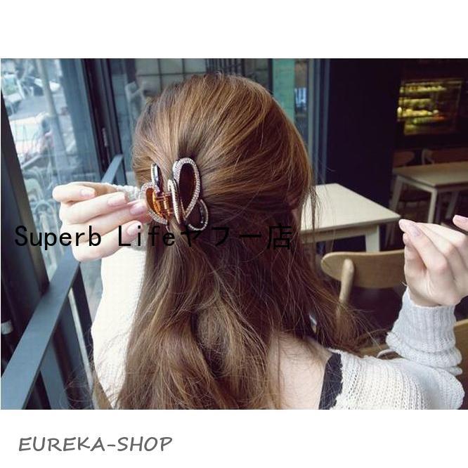 ALEXANDRE ストーン装飾 ヘアクリップ 中型 ヘアクリップ バンスクリップ ヘアアクセサリー レディース 女性 髪
