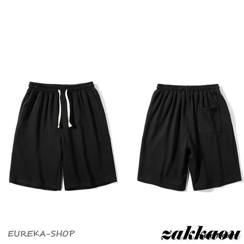 N°21 ハーフパンツ ブラック 40 シンプル カジュアル 着回し ハーフパンツ メンズ 半パン スウェットパンツ ショートパンツ 5分丈
