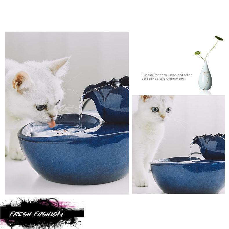 セラミックファウンテン 犬 猫 ペット用 自動循環 水飲み 給水器 濾過