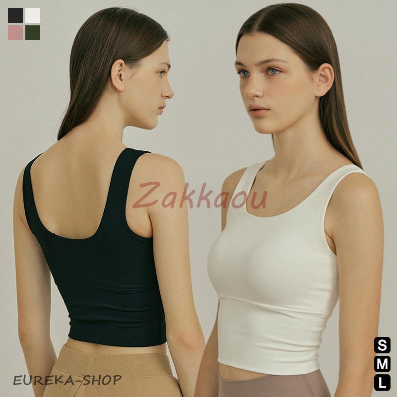 sss　SUKALA ヨガウェア　タンクトップとブラのみ スポーツブラ 揺れない しっかり サポート Uネック タンクトップ