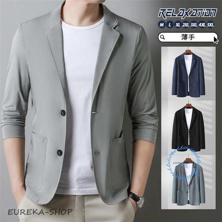テーラードジャケット メンズ サマージャケット 薄手 春 夏 秋 スーツ