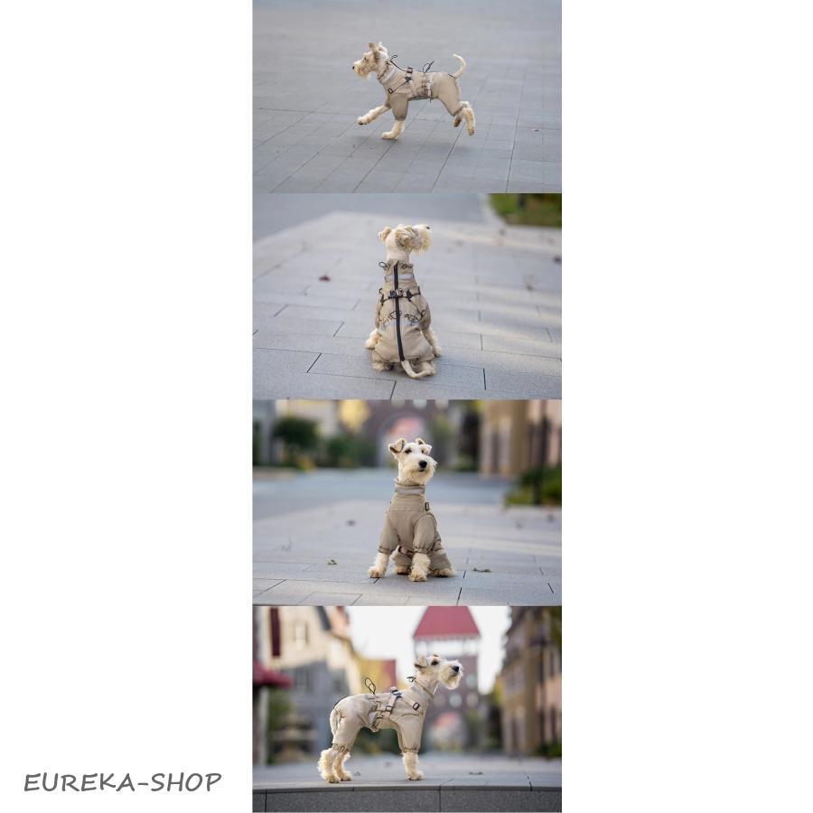 犬服 ジャケット 4本足 厚手 防寒 一体型 犬 ベスト コート 猫 小型犬