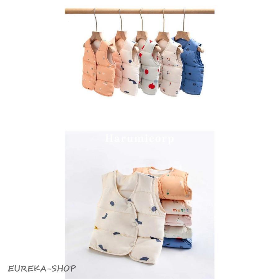 12色 ダウンベスト キッズ ベビー服 ダックダウン 男の子 女の子