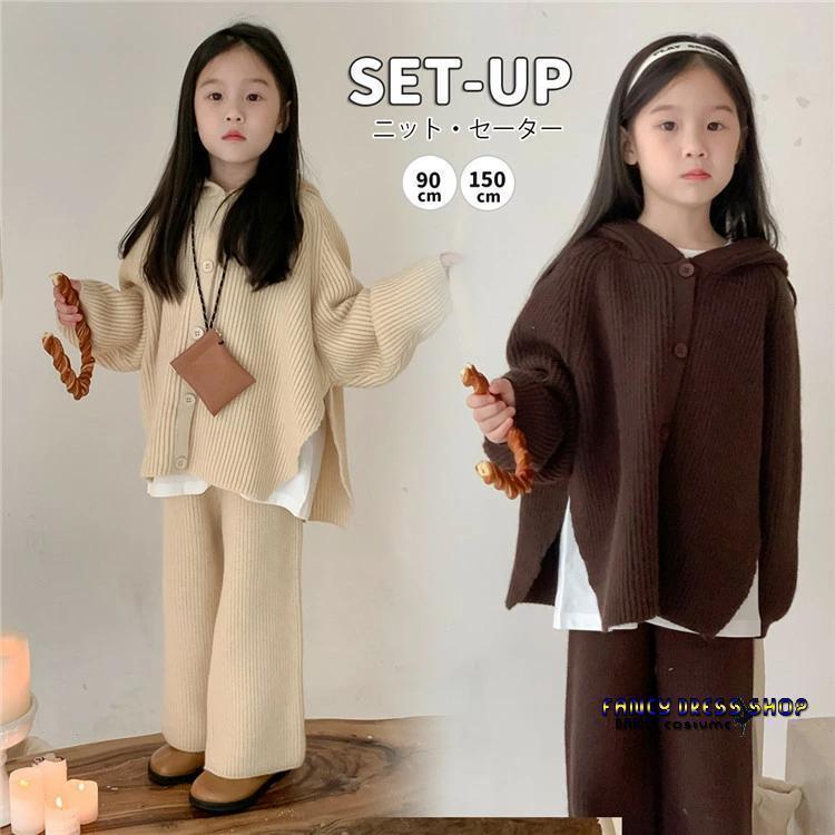 韓国購入お洒落なニットフ一ド付きケ一プホンチョ可愛い❤️ ポンポン付きフードケーブルニット/MAJESTIC LEGON(マジェスティック