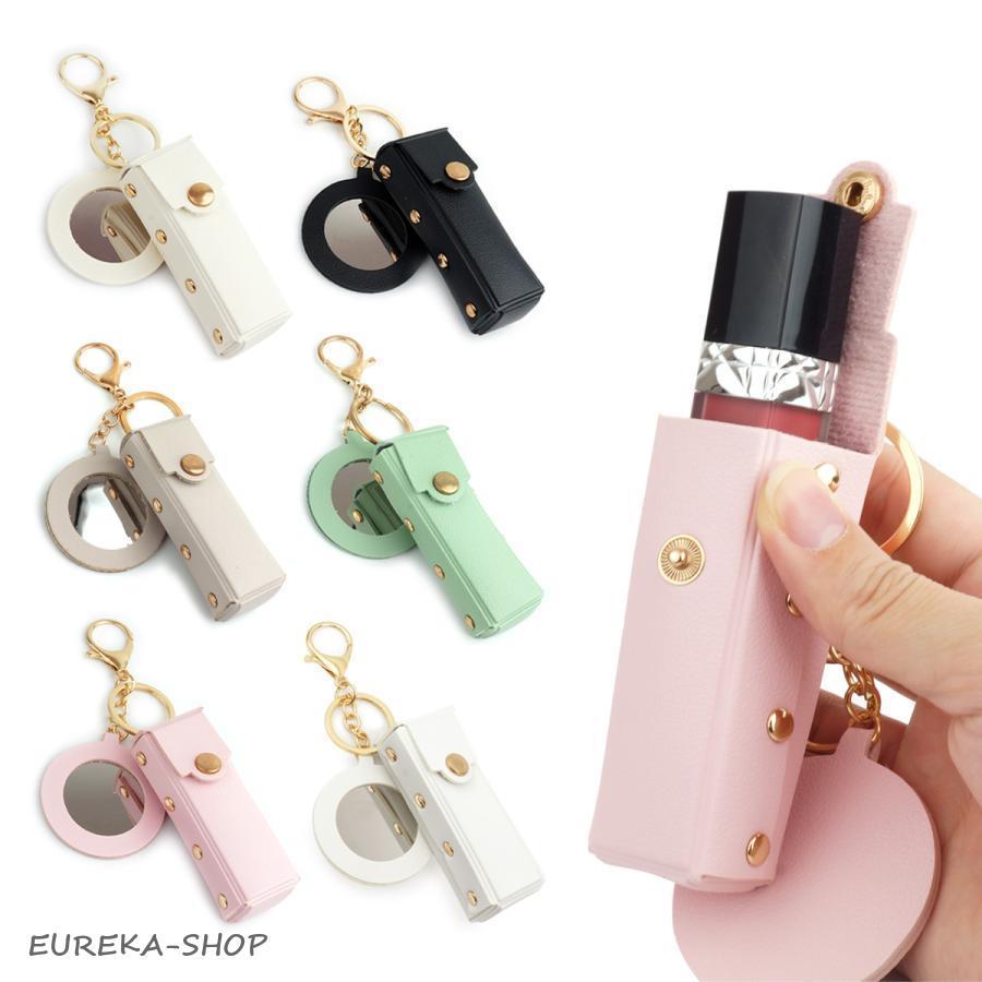 HANA LIVE限定GOODS ミラー リップポーチ ミラー付き リップ ケース コンパクト ホルダー ミニ ポーチ 小物 収納