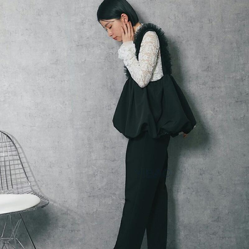 ベスト ジレ チュール チュールベスト レディース トップス 重ね着 V