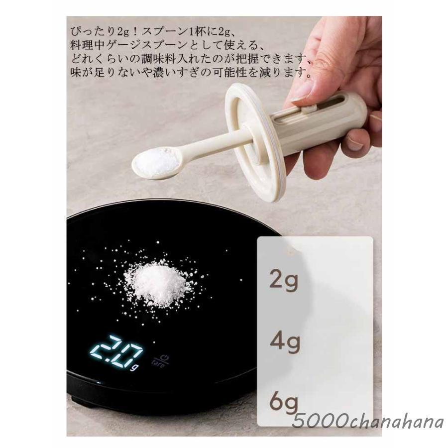 2個セット 調味料入れ スプーン付き ガラス 調味料ポット 調味料ボトル