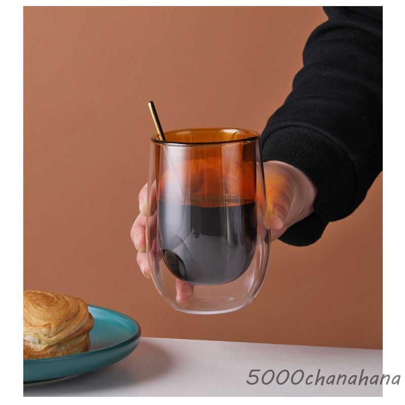 300ml 保冷 ダブルウォールグラス 二重グラス 200ml おしゃれ 耐熱