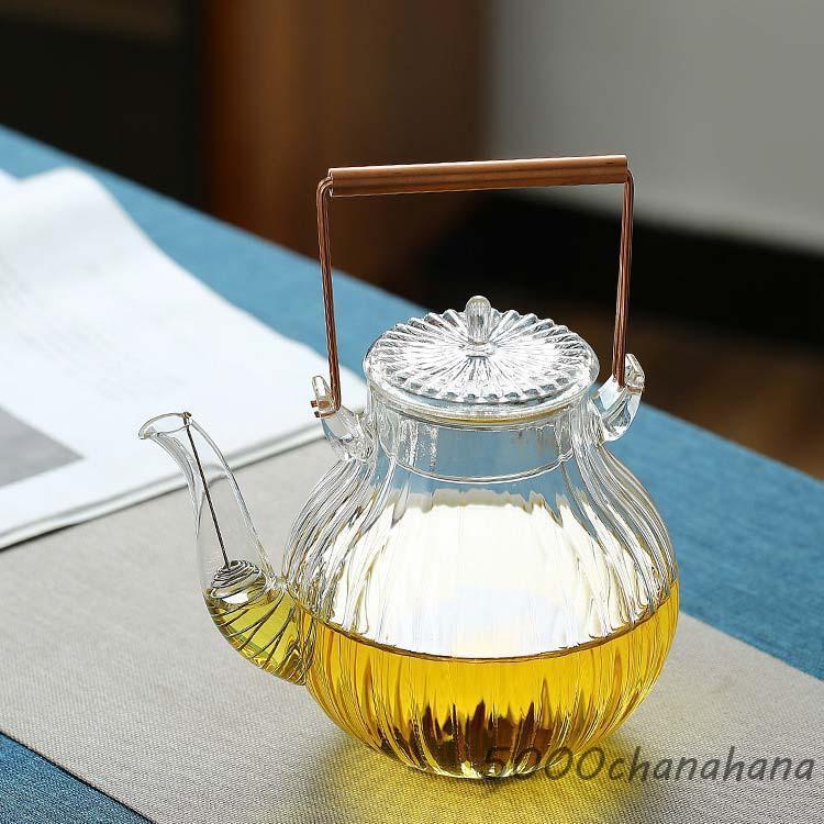 耐熱ガラス ティーポット 直火 茶こし付き ガラスティーポット ガラス