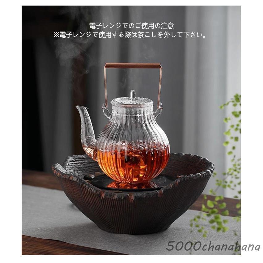 爆買 茶碗 急須 セット 6人 ティーポット 耐熱ガラス 直火 茶こし付き 