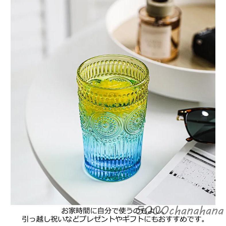 爆買 グラス 冷茶 コップ ガラスカップ ガラス 350ml クリア ロック