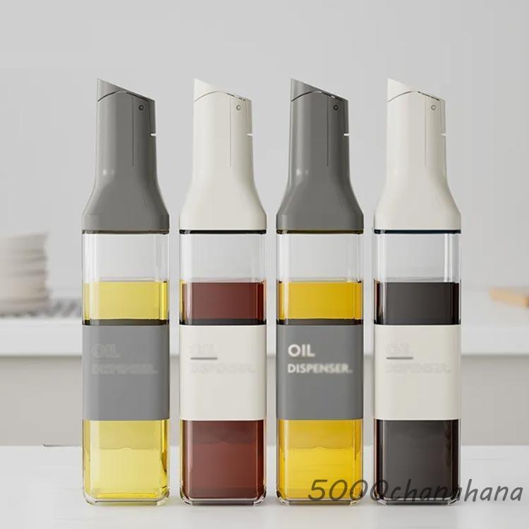 ドレッシングボトル 500ml オイルボトル 液だれしない 自動開閉 4本