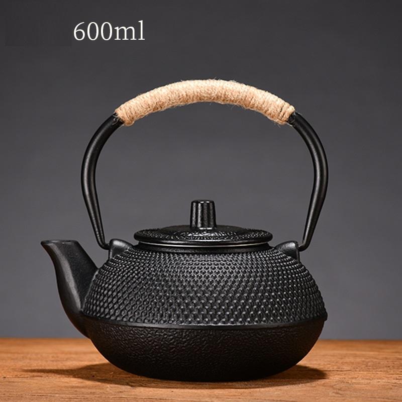 爆買 鉄瓶 やかん 鉄びん ヤカン 茶こし付き ホーロー 大容量 0.6L 0.9