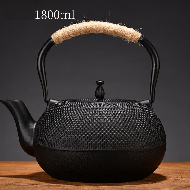 鉄瓶　ヤカン 鉄瓶 やかん 鉄びん ヤカン 茶こし付き ホーロー 大容量 0.6L 0.9L 1.2