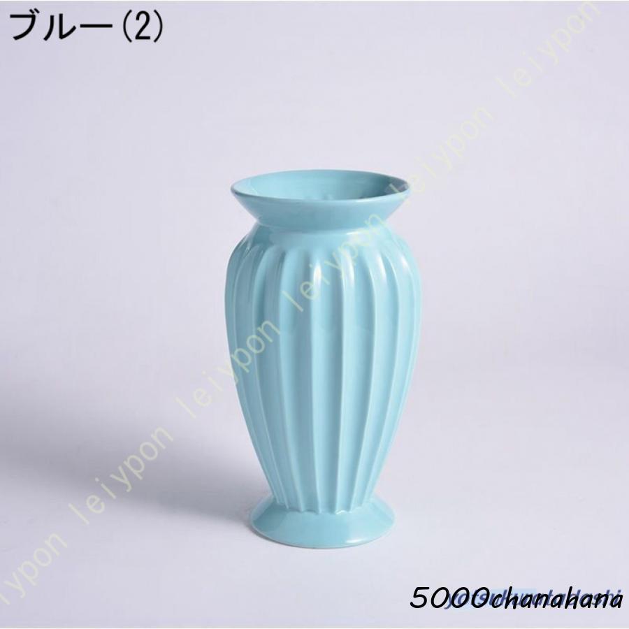 水色とベージュの陶器花瓶 イタリア陶器】にわとり花瓶（水色） | 照明＆エシカルライフスタイル