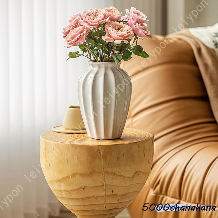 ビンテージVASE フラワーベース 面取 一輪挿し 花瓶 フラワーベース 北欧 フラワーベース 北欧 一輪挿し 陶器 大きい セラミック 広口 フラワー