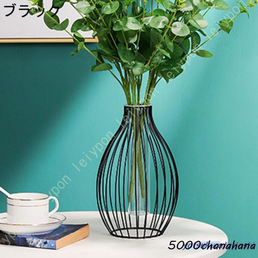 金属製花瓶型スタンド 鉄器 (高さ90 cm) 花スタンドL (花器ガラス23cm x1 付き) | TSUNE;田中