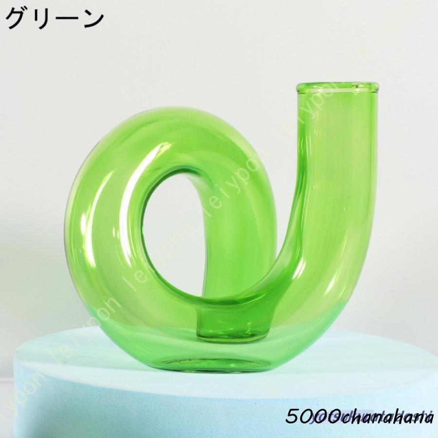ガラス花瓶 フラワーベース おしゃれ 花器 北欧風 透明 シンプル